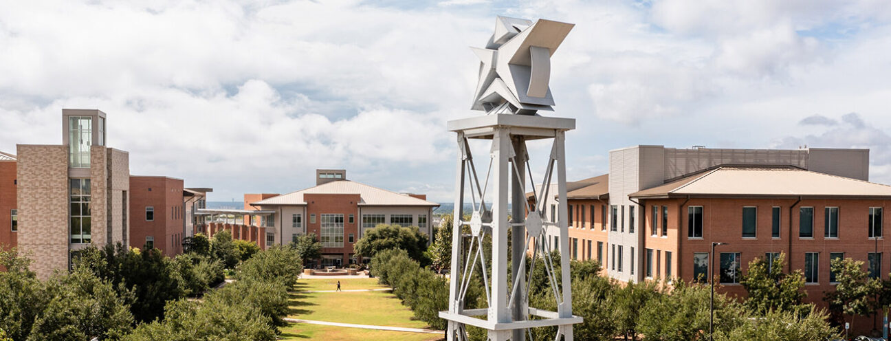 ACC Round Rock Campus as viewed from a drone.
