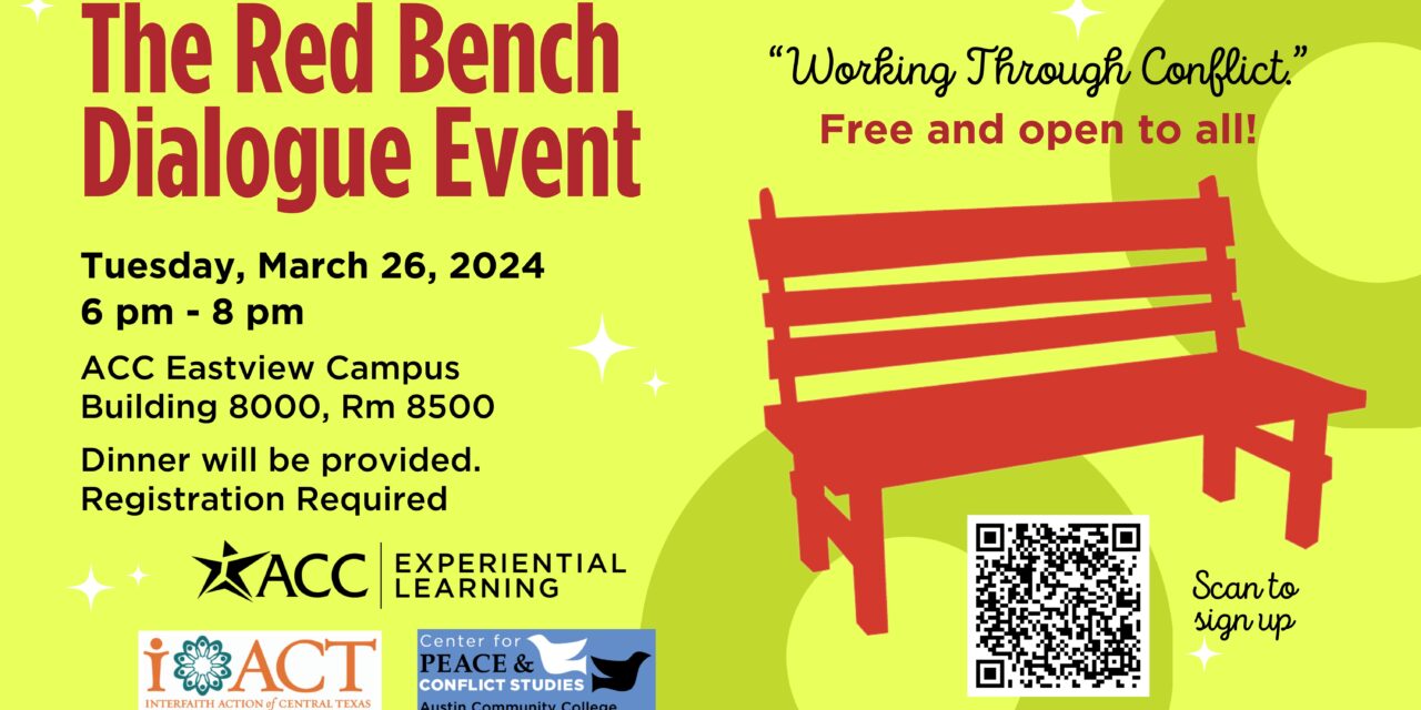 Spring 2024 Red Bench Dialogue | Working through Conflict