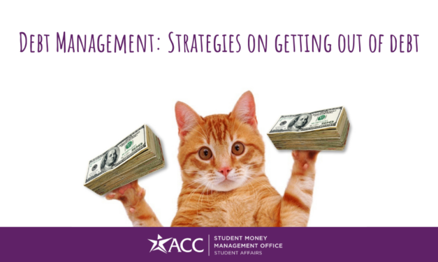 Tackle your debt with ACC’s Debt Management workshop