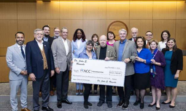 ACC Receives $322,760 Gift from Dr. John Roueche, Names Highland Conference Room in Donor’s Honor