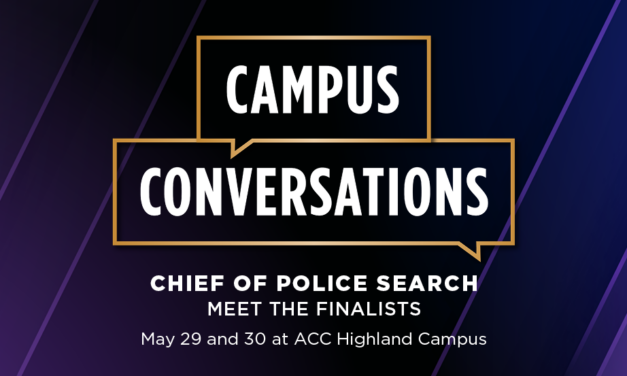 You’re invited to meet the finalist for ACC’s new Chief of Police