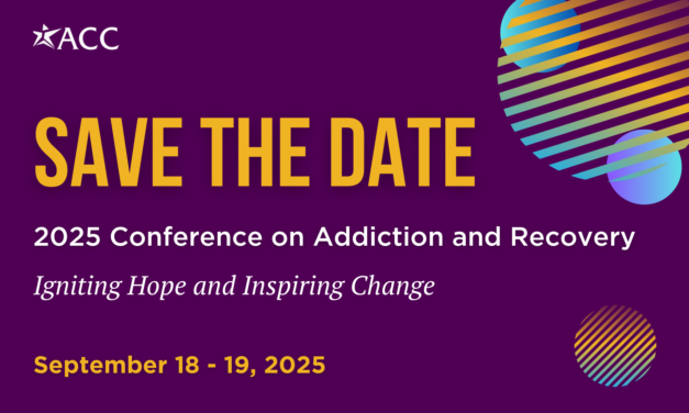 Save the Date: 2025 Conference on Addiction & Recovery