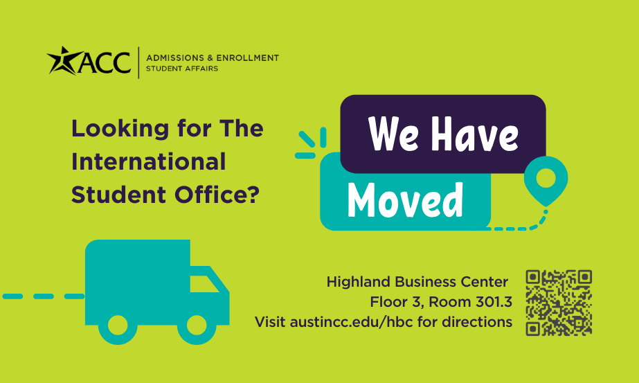 The International Student Office is now at the Highland Business Center!