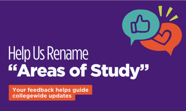 Have a Say in Renaming ACC’s Areas of Study
