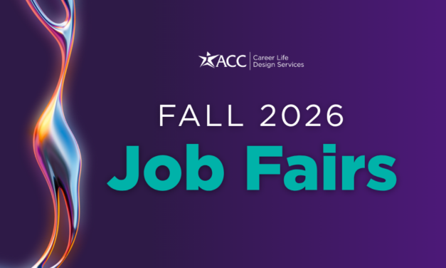 ACC hosts a series of Fall Job Fairs to help you find the perfect fit