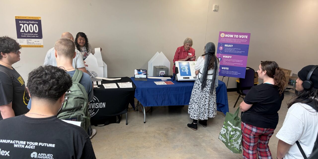 ACC Students Get Hands-On Voting Experience at Paws to the Polls